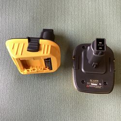 2 Pieces …DCA1820 Adapter 18V to 20V Replacement for Dewalt, 20V Lithium Battery . Usb Port