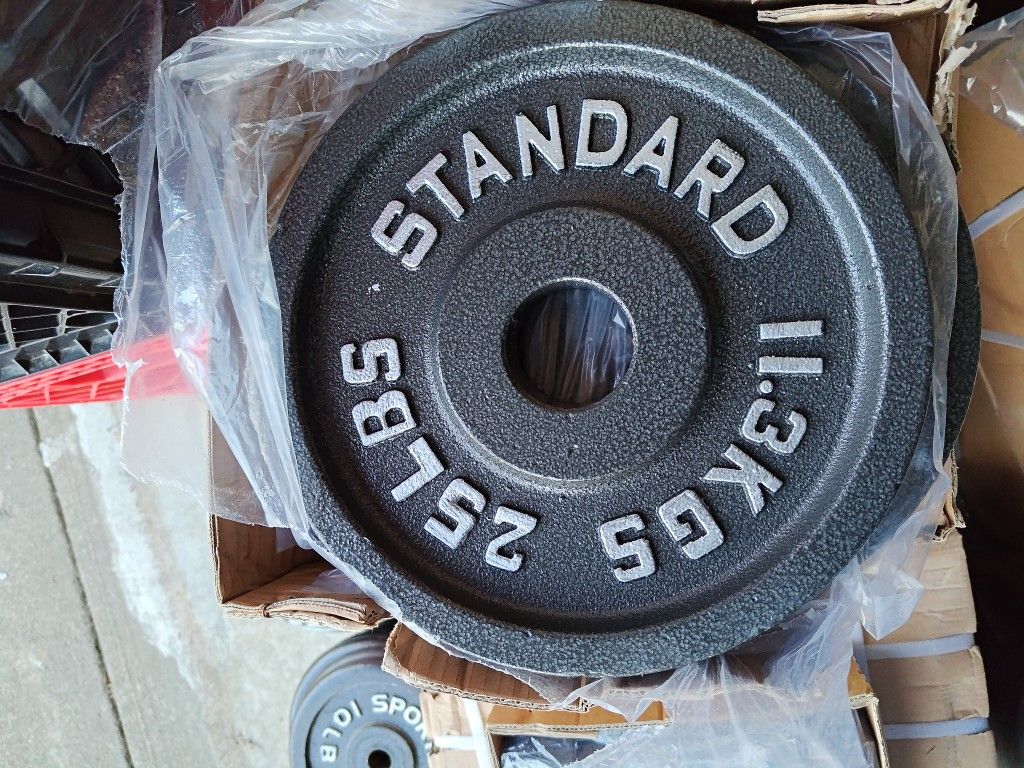 Brand New 25lb Olympic Weight Plates