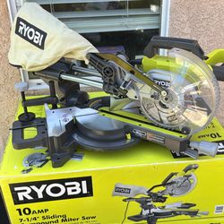 Ryobi 10 Amp Corded 7-1/4 in. Compound Sliding Miter Saw