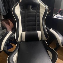Gaming Chair With Leg Rest Adjustable Height And Back Chair