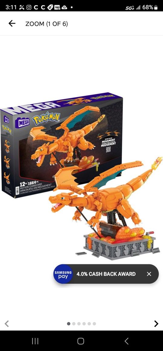 brand new in box pokemon charizard