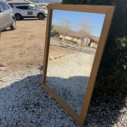  Mirror With Wood Frame