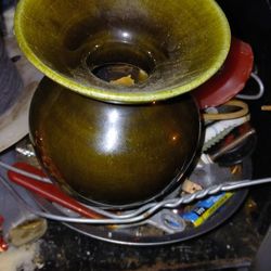 Vintage Pottery By Kay Vase Made With Mt St Helens Volcano  Ash Washington State