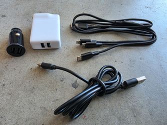 Home car charger usb c micro lightening iPhone android Samsung