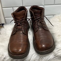 Born Chukka Boots Shoes Men's Size 10 Brown Leather Casual Lace Up