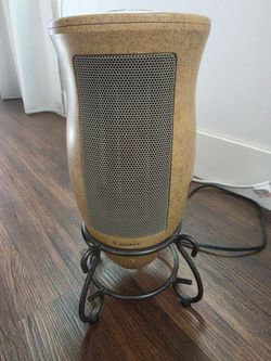 Lasko Designer Series Ceramic Space Heater with Wrought Iron Stand, Oscillating, Digital Thermostat