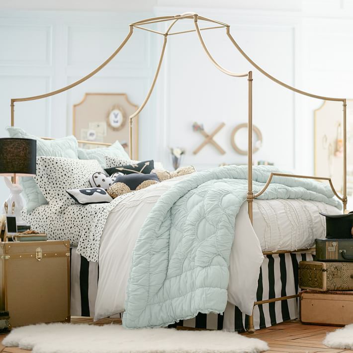 Pottery barn maison canopy bed best sale