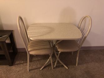 2 chair table asking 15