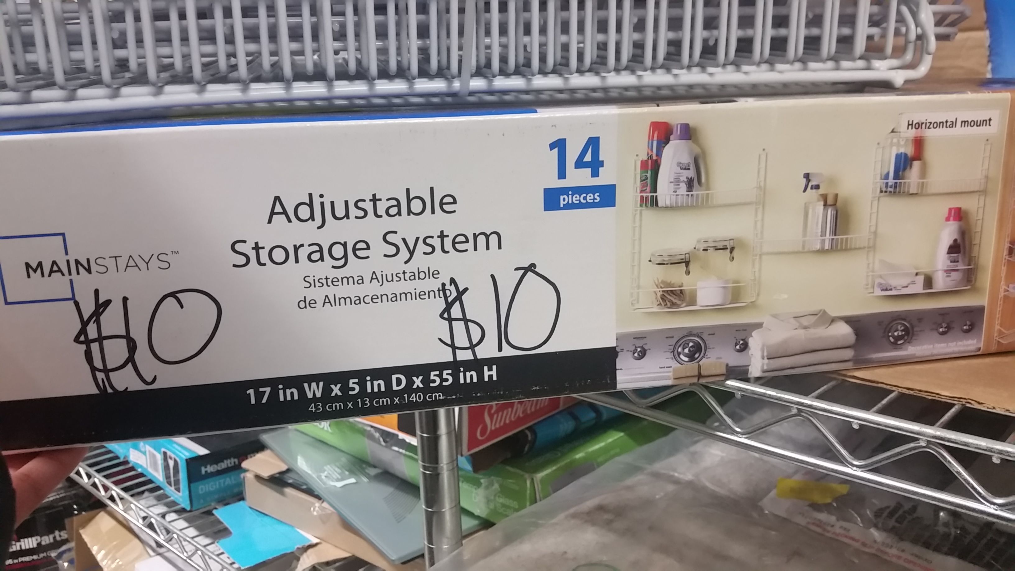New adjustable storage system