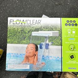 Flowclear Soothing LED Waterfall Above Ground Pool Accessory 