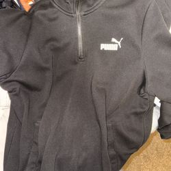 PUMA quarter-zip pullover sweatshirt