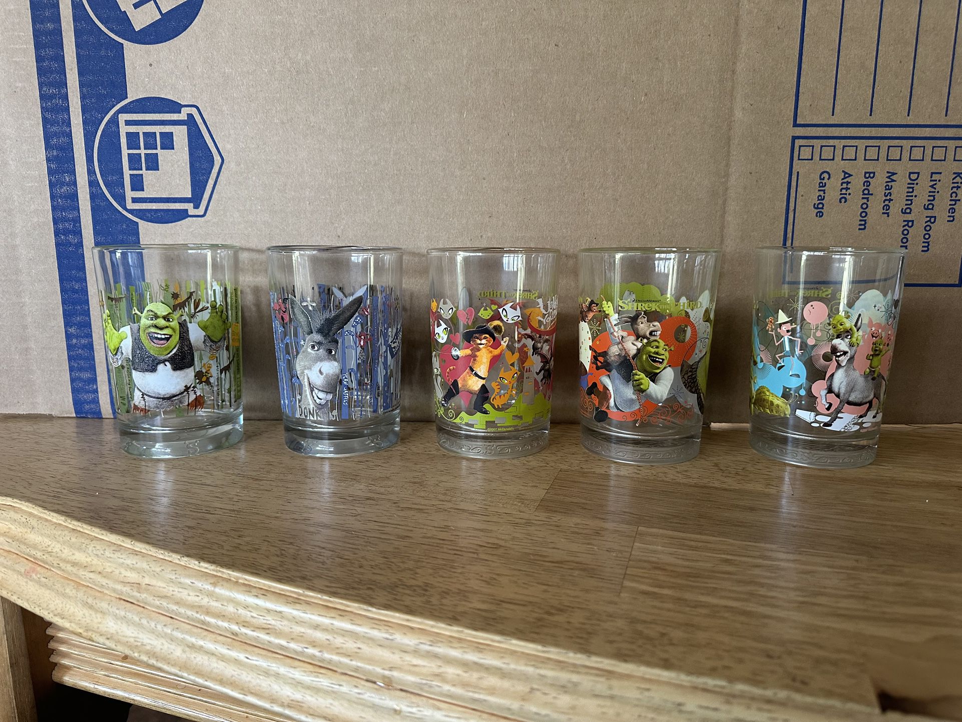 Set Of McDonald’s Shrek Glasses