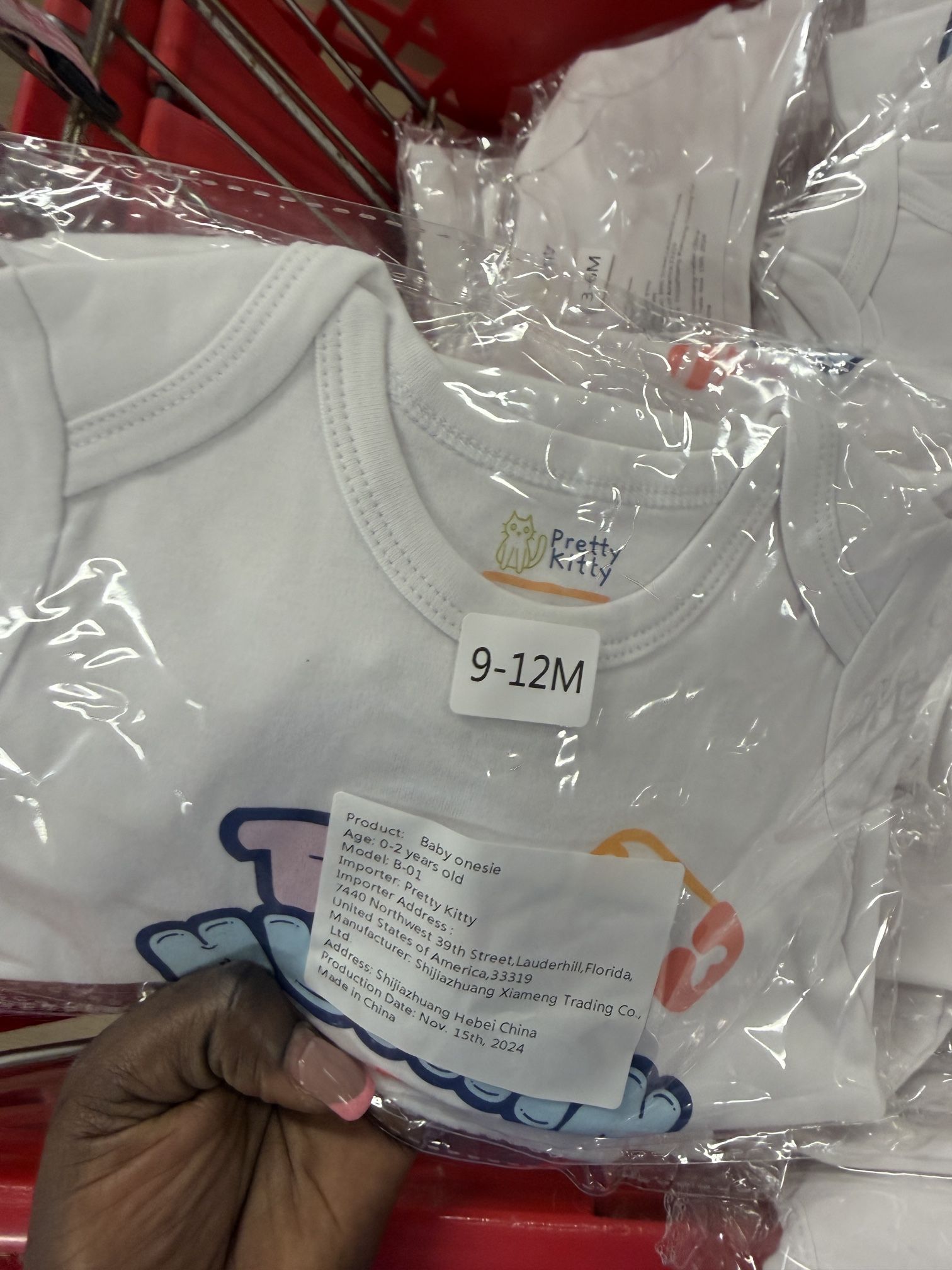 Multiples Baby Onesie Pretty Kitty ( Bodysuit ) 6 For $10