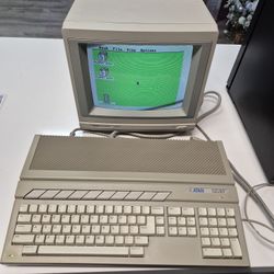 Vintage 1985 Atari 520ST SC1224 System Bundle Computer Monitor Power Supply