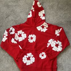 Red/White Denim Tears Hoodie 