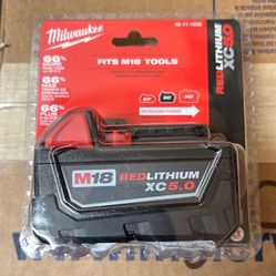 Milwaukee 18 Volt 5.0 Lithium Battery 