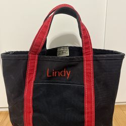 Vintage 80’s LL Bean Boat and Tote Canvas Large Bag Faded Distressed