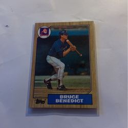 Baseball Card Bruce Benedict 3