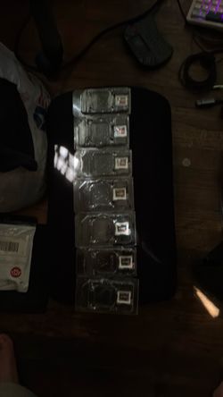 AMD Ryzen AM4 CPU clamshell with Stickers Lot of 7
