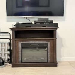 Fireplace Media Stand Tv Console Table 