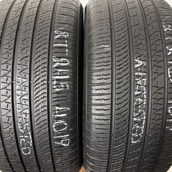 2 Tires 245 40 19 Pirelli P Zero As High Tread No Repairs