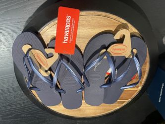 Authentic Havaianas Sandals Size 9/10 New Navy Only Color ** Price Set No Offers** 5 Available 