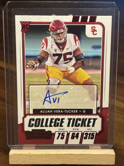 PANINI CONTENDERS RED ALIJAH VERA-TUCKER AUTO