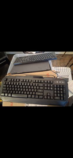 Wired USB Full-Size Black Keyboards
