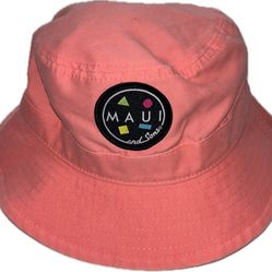 Maui And Sons Pink & Blue Peach Bucket Hat Men’s New Lot Of 2