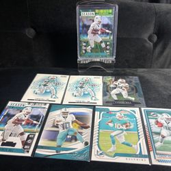 Tyreek Hills 2023 Panini Contenders Football #65 Miami Dolphins Green Laser + More 