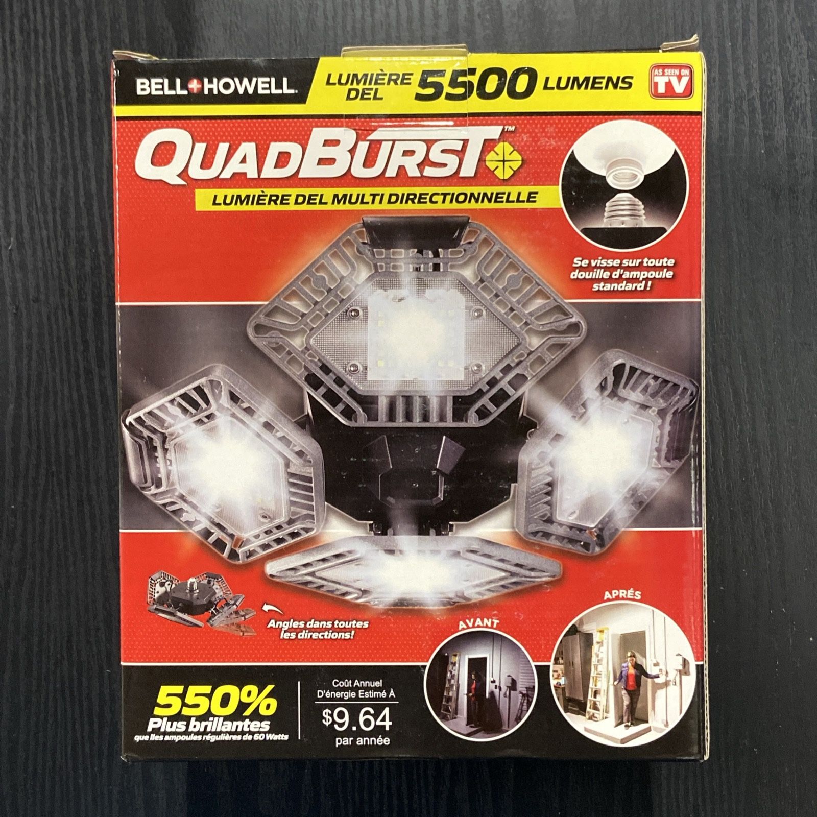 NEW BELL & HOWELL QuadBurst Multi-Directional LED LIGHT **As Seen on TV** For Sale $25 OBO. Brand New