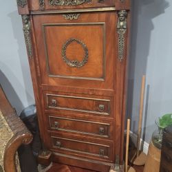 Tall Armoir With Marble Top