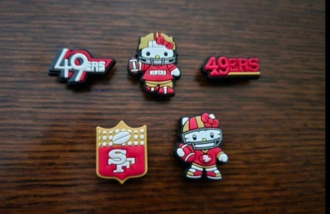 Lot Of 5 49ers Shoe Charms