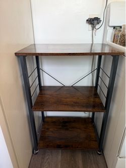 Kitchenette Rolling Table Shelf