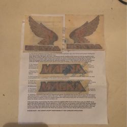 Factory Honda Magna Tank And Side Cover Stickers