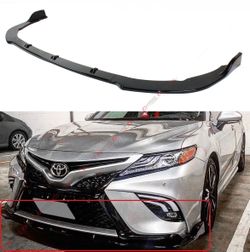 18-20 TOYOTA CAMRY SE XSE GLOSS BLACK FRONT BUMPER LIP