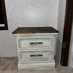 Two Drawer Nightstand / Side / End Table