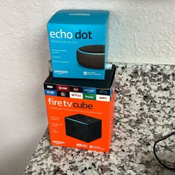 Echo Dot And fire Tv Cube