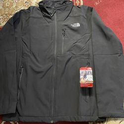 New Men Black The North Force Apex Bionic Soft Shell Jacket 