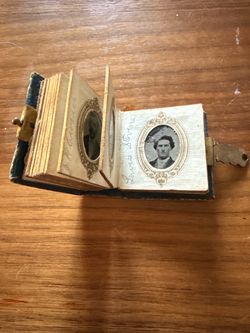 Antique Miniature Tintype Photo Album