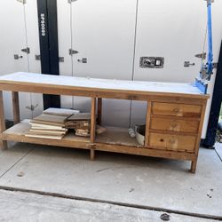 8 Foot Wooden Workbench For Free