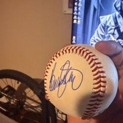 Signed Baseball by retired MLB Player Billy Ashley