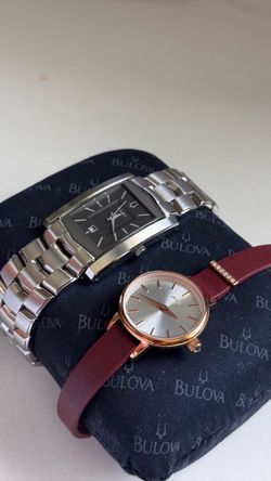 Bulova Men’s Stainless Steel Date A6 Watch + Adore Swarovski Watch