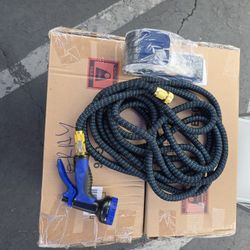 75 Feet Garden Water Hose with Spray Nozzle New