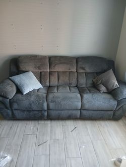 Double recliner couch.