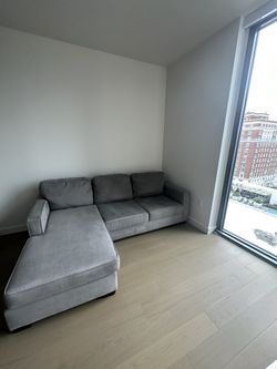 Grey Couch / Sofa Reversible L shape