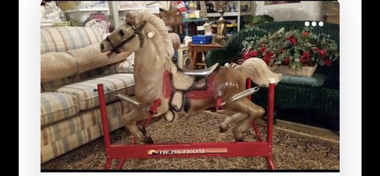 Vintage Children’s Rocking Horse Toy Like New! Super Strong
