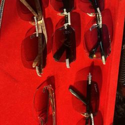 Cartier Glasses Iced Out 