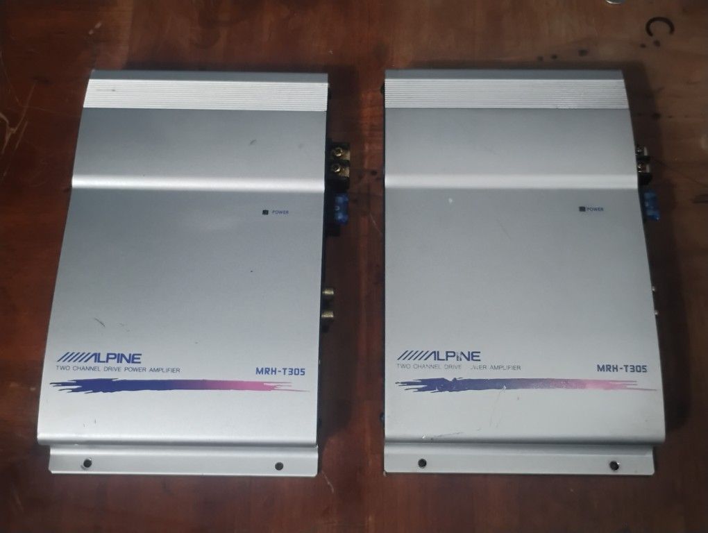2 Old School Alpine Amplifiers MRH-T305 Amp Amplifier