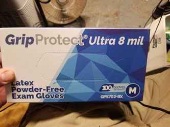 100 Latex Powder Free Exam Gloves 8mil Size M